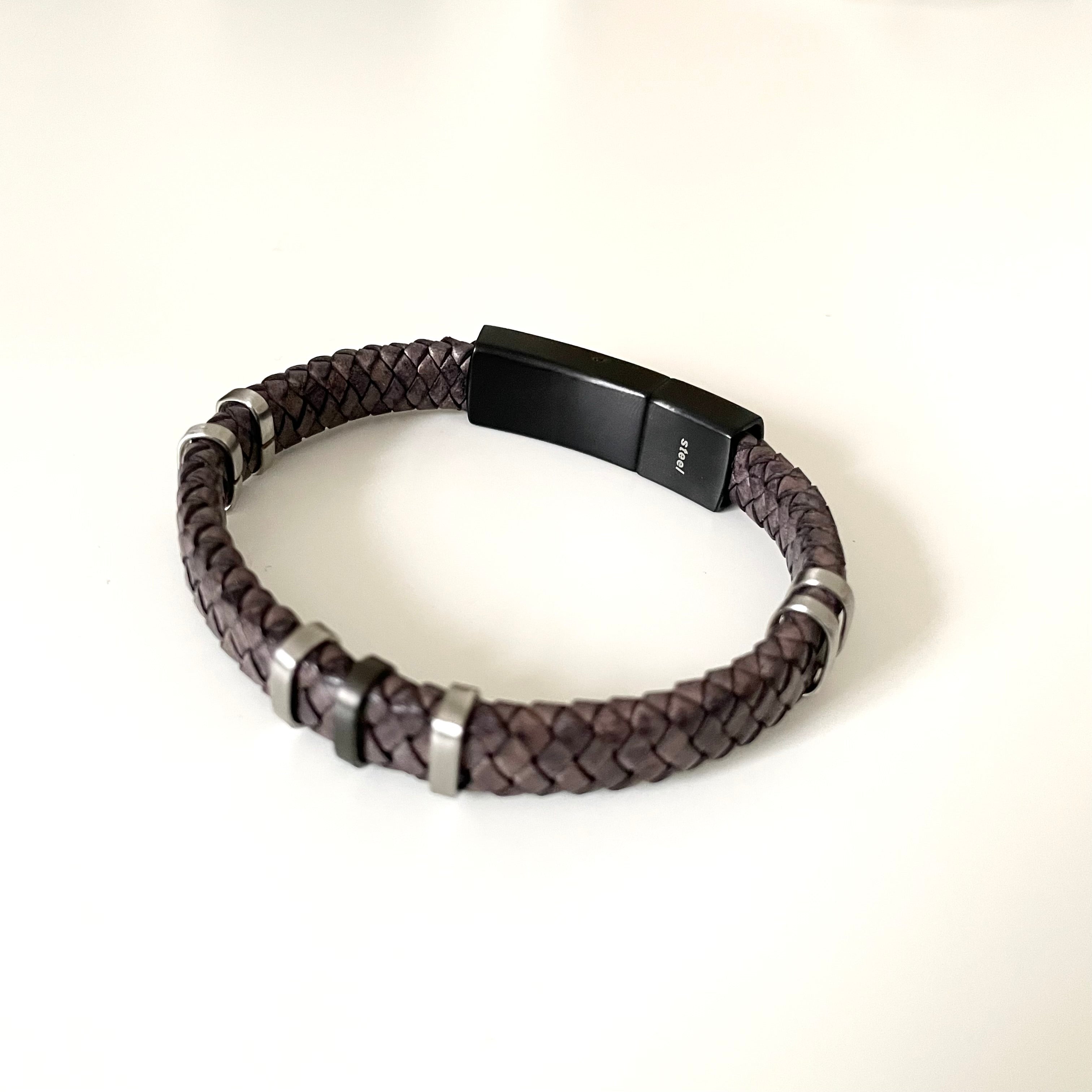 Men's Leather Bracelet | Milina London