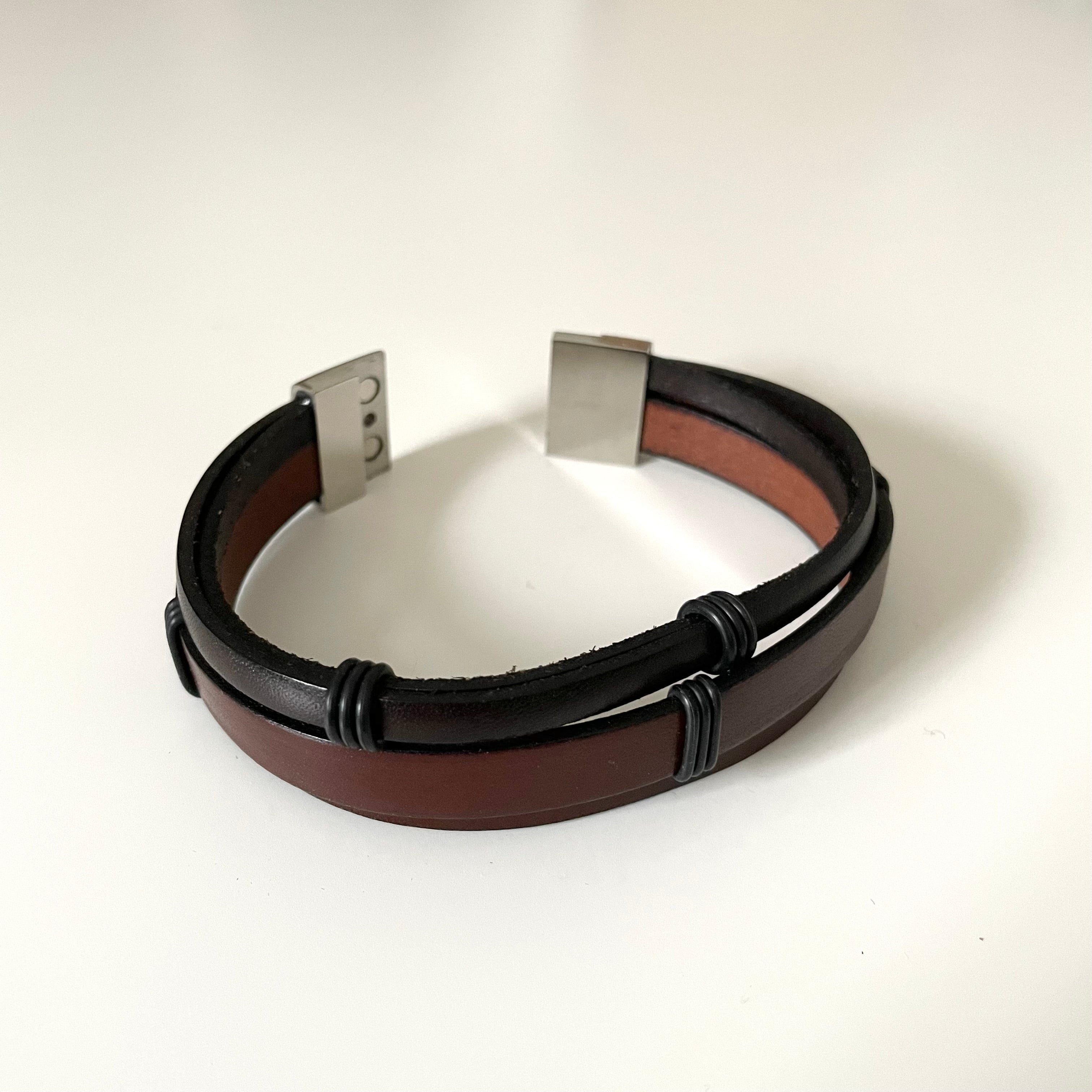 Men's Leather Bracelet | Milina London