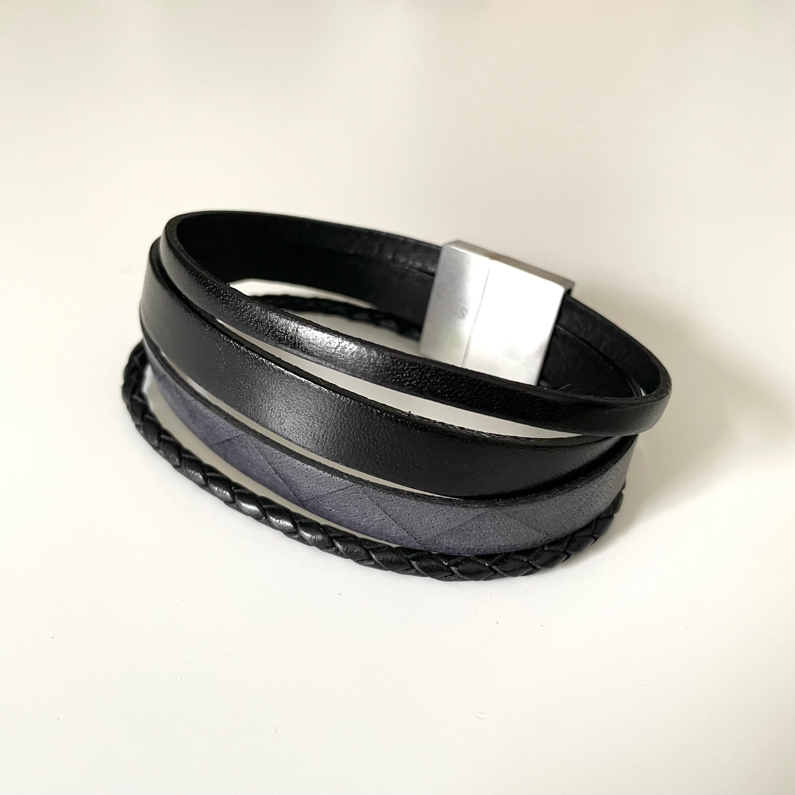 Men's Leather Bracelet | Milina London