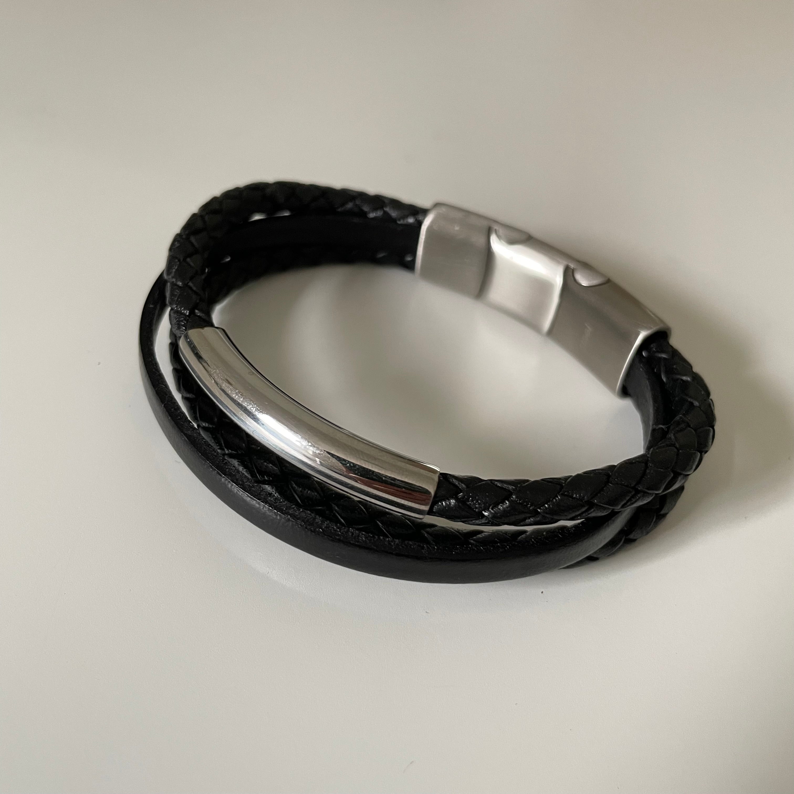 Men's Leather Bracelet | Milina London