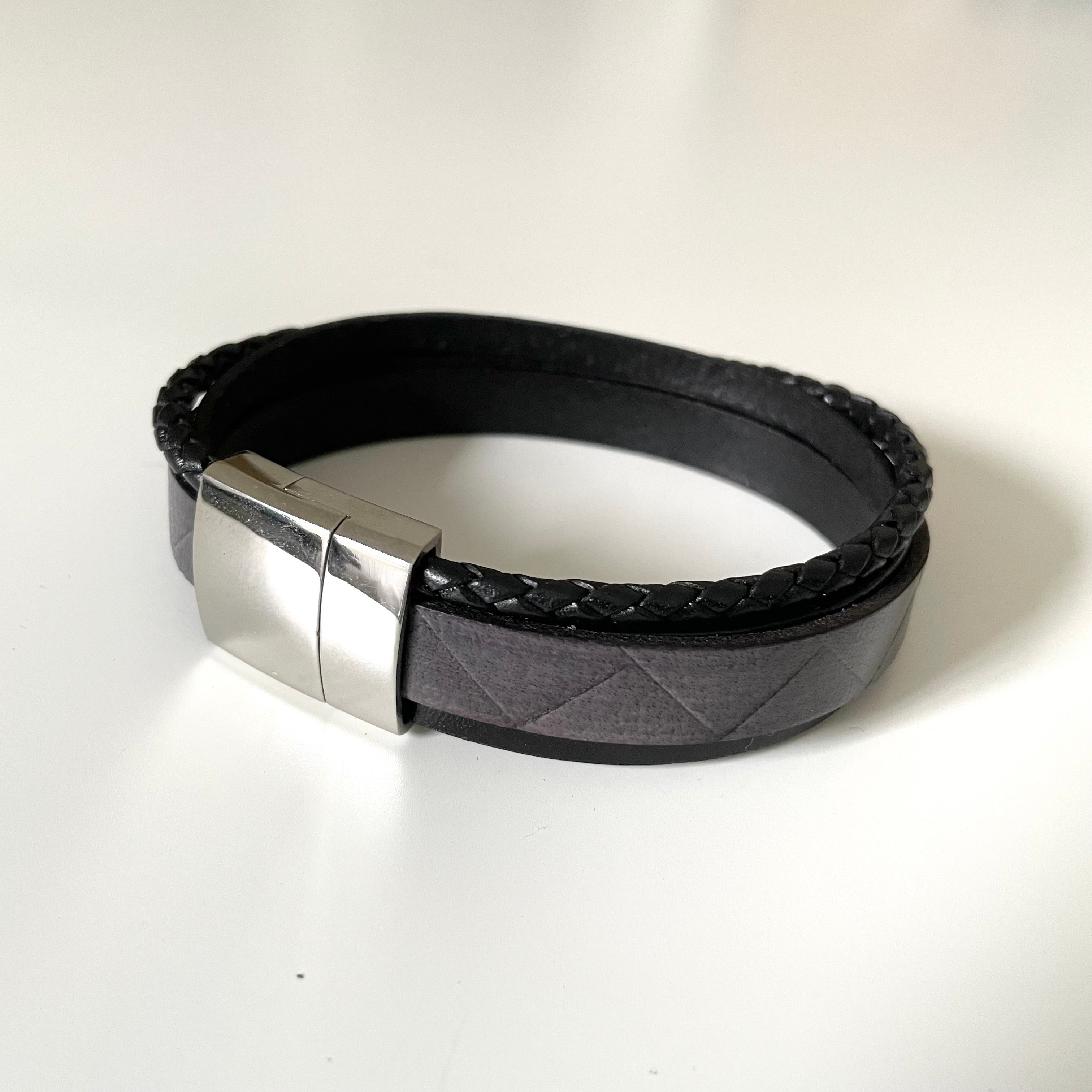 Men's Leather Bracelet | Milina London