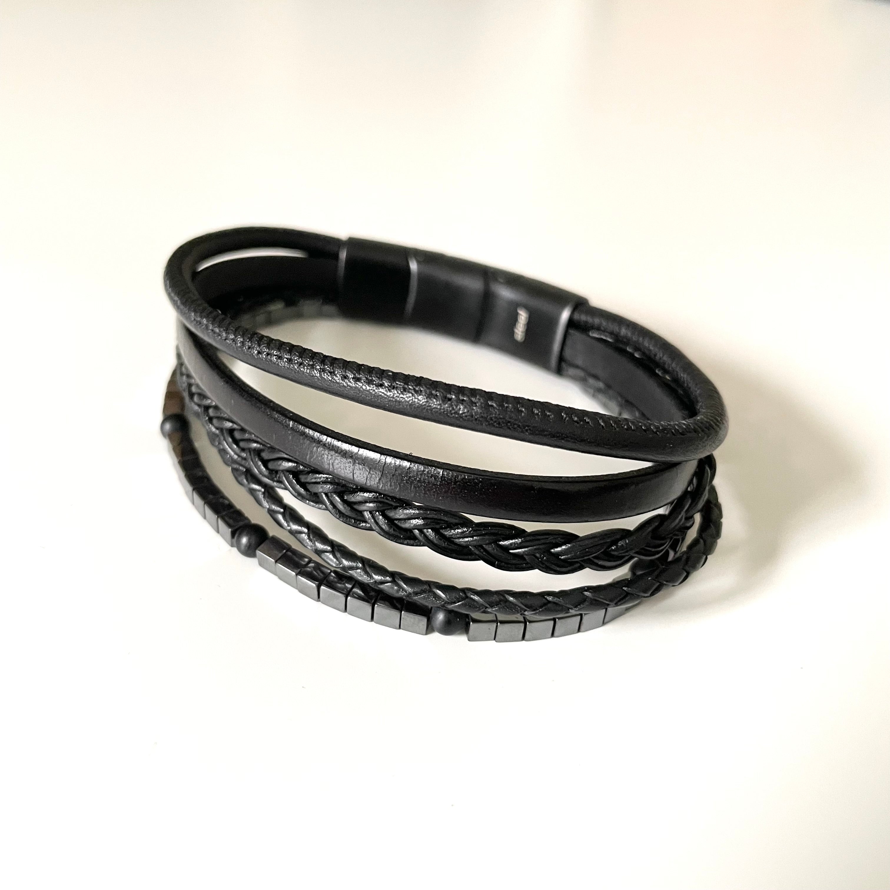 Men's Leather Bracelet | Milina London