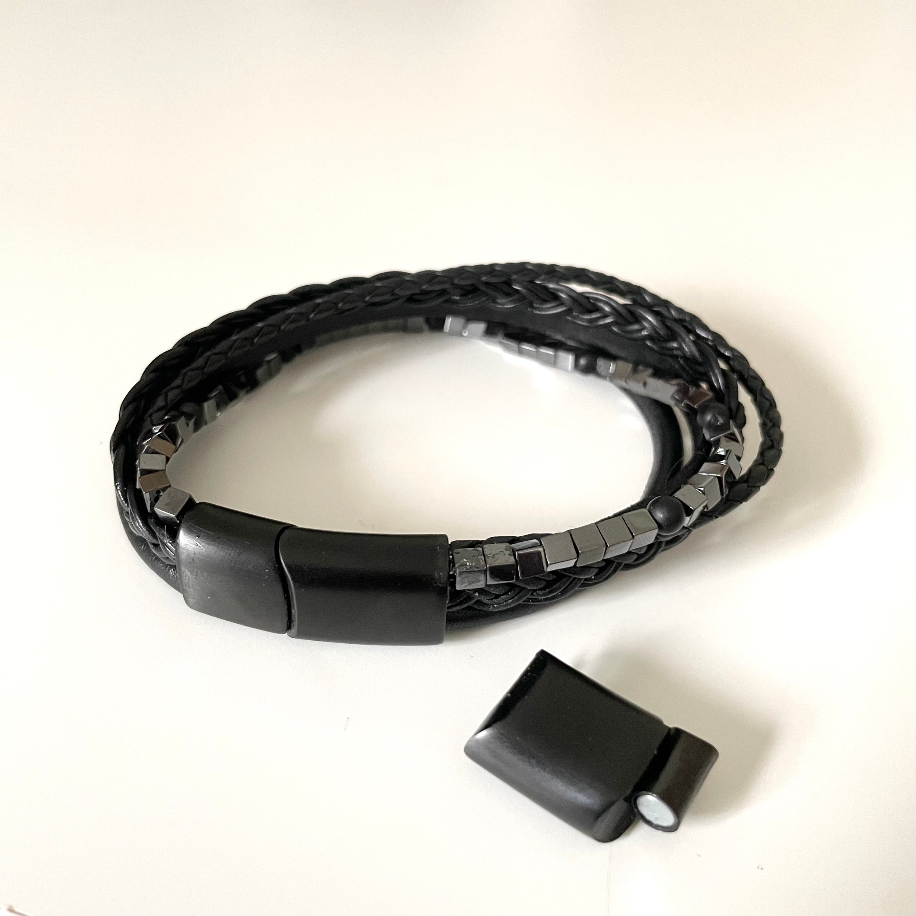 Men's Leather Bracelet | Milina London