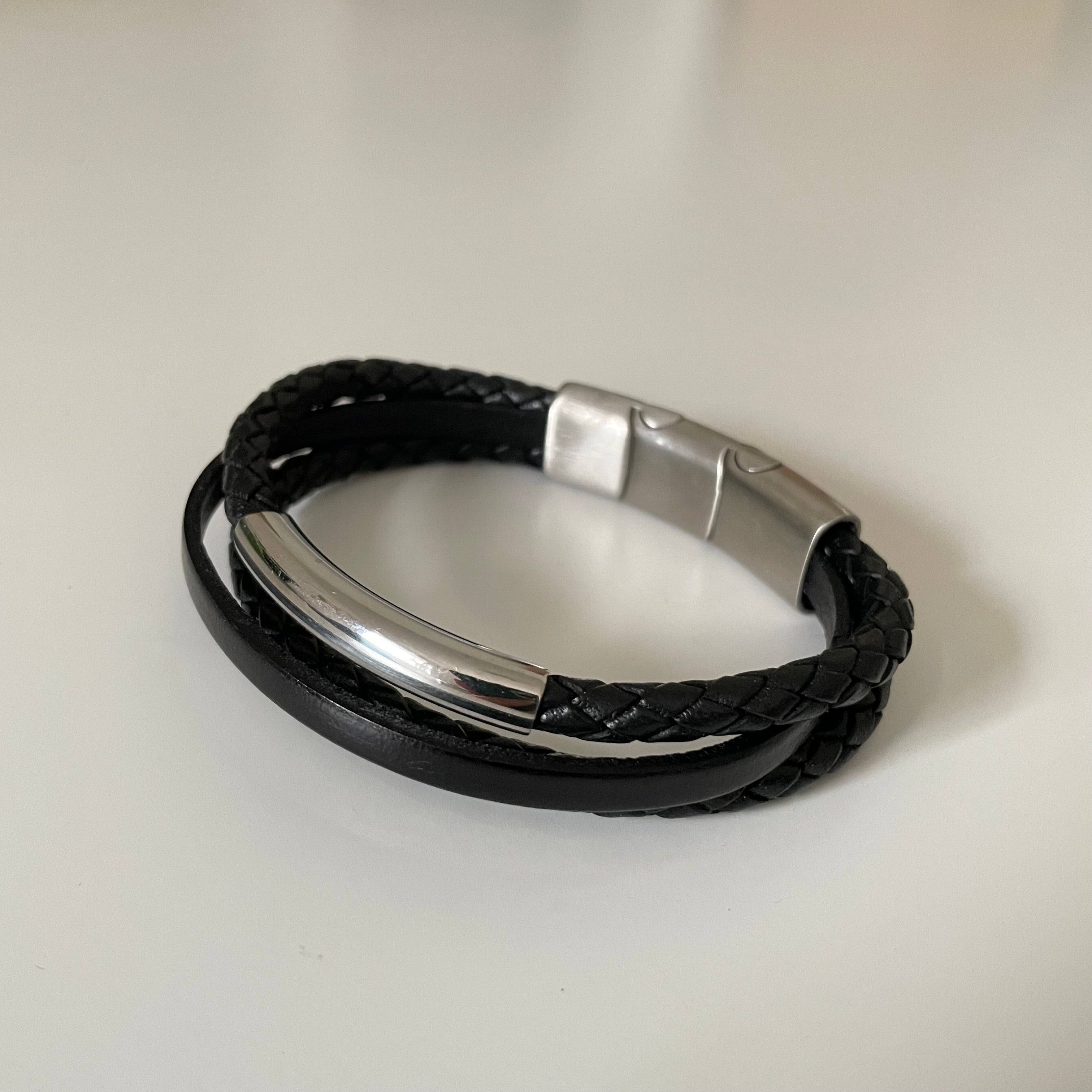 Men's Leather Bracelet | Milina London