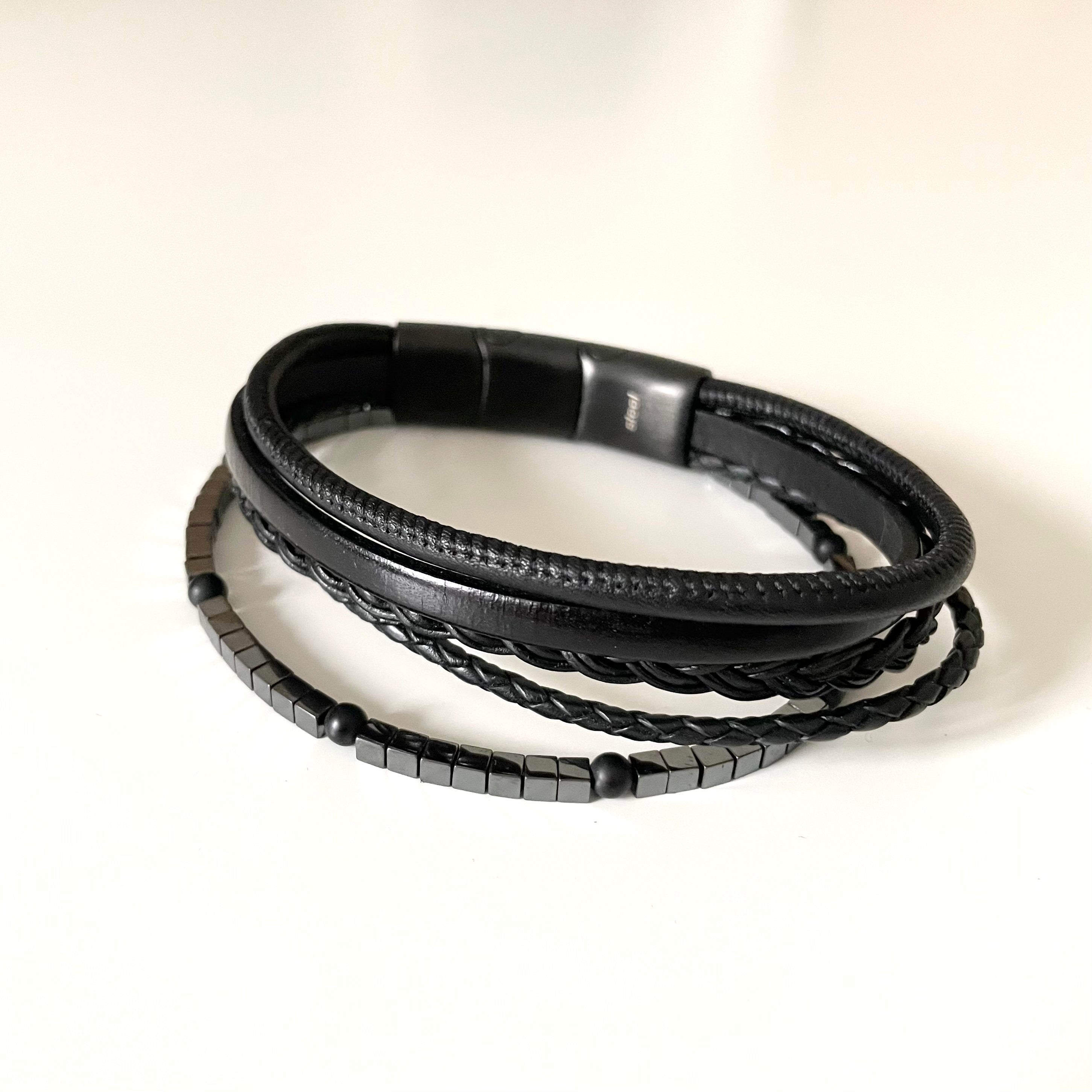 Men's Leather Bracelet | Milina London