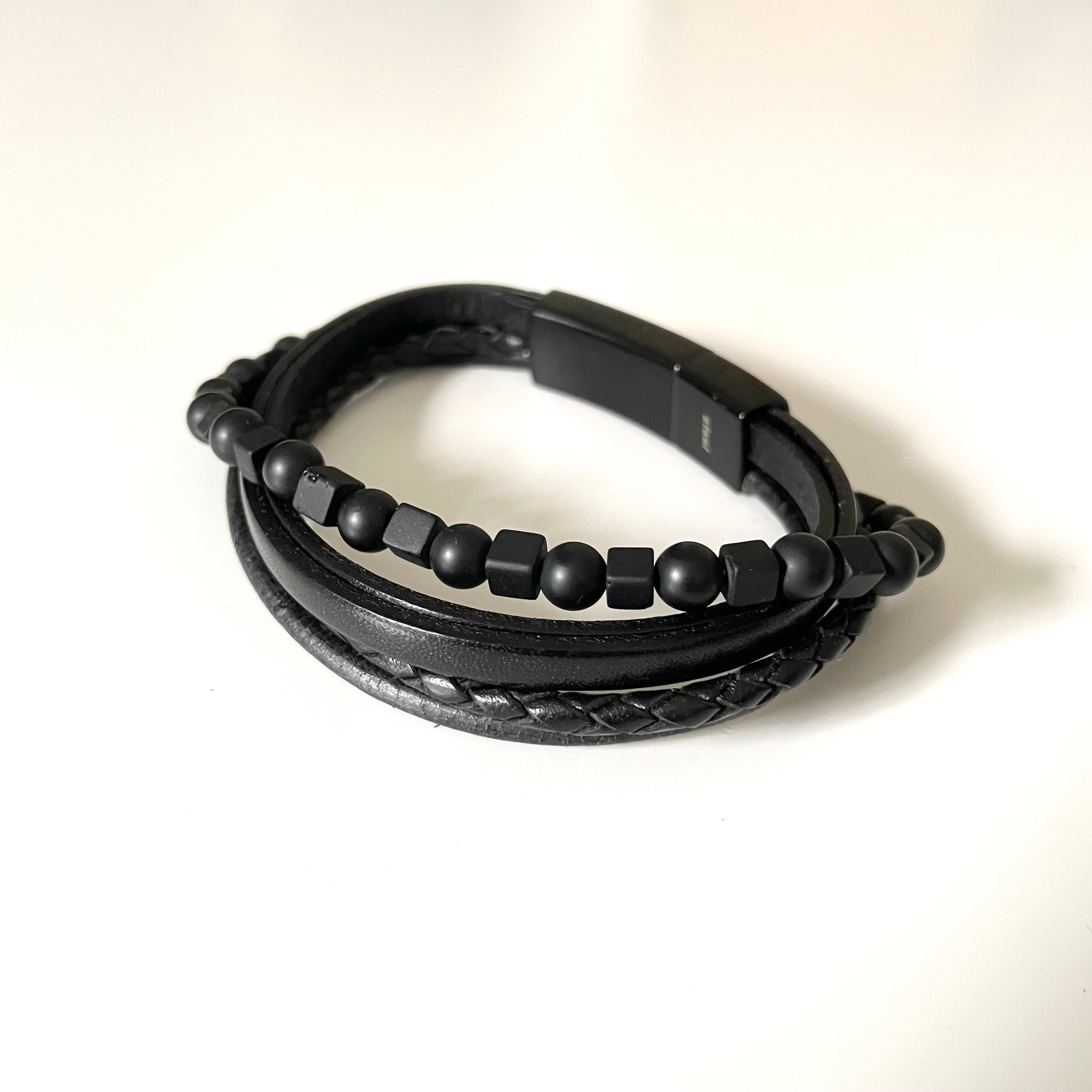 Men's Leather Bracelet | Milina London