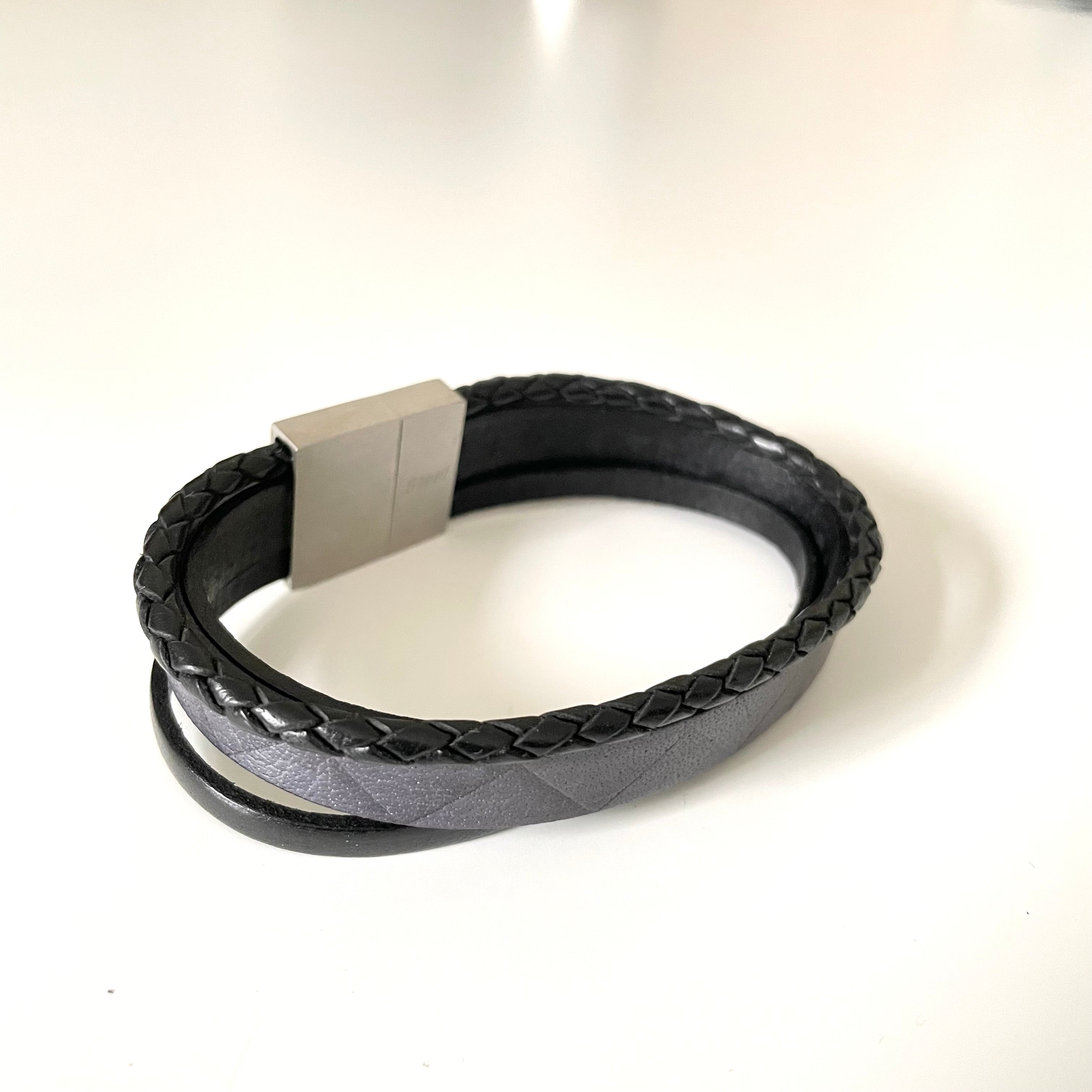 Men's Leather Bracelet | Milina London