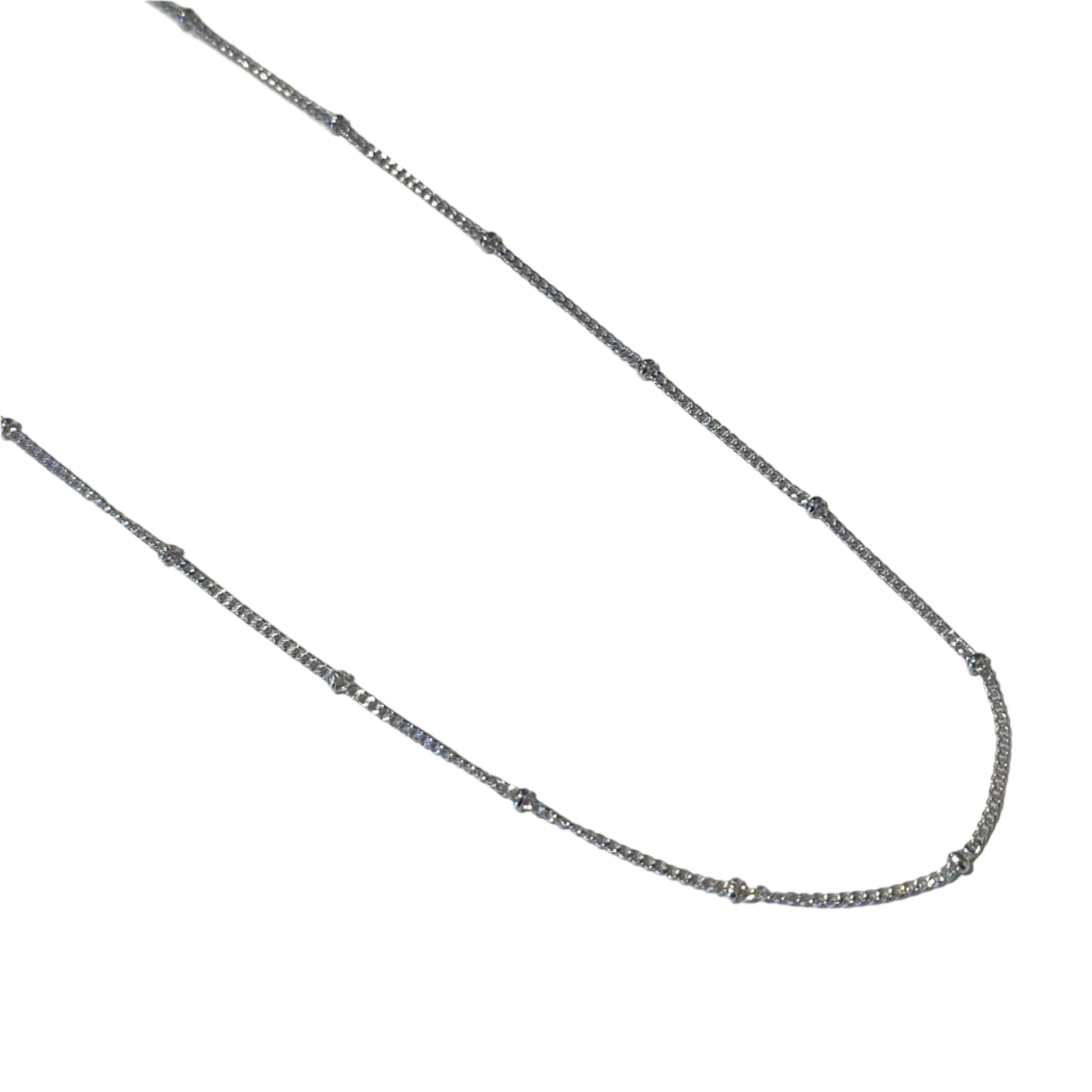 Sterling Silver Fine Intermittent Ball Chain