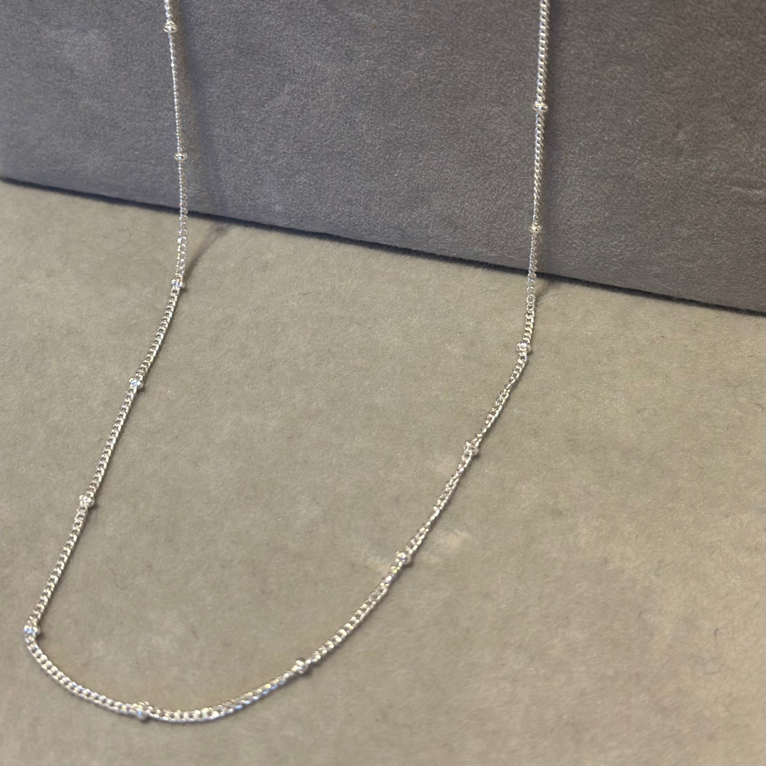 Sterling Silver Fine Intermittent Ball Chain